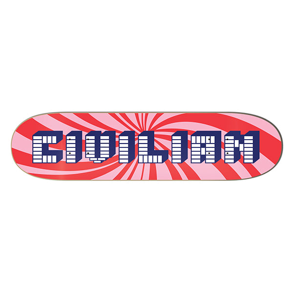 Swirls Red Skateboard Deck – Civilian Candy Series