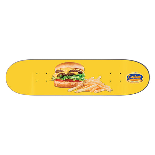 Baked Skateboard Deck – Civilian Fast Food Series