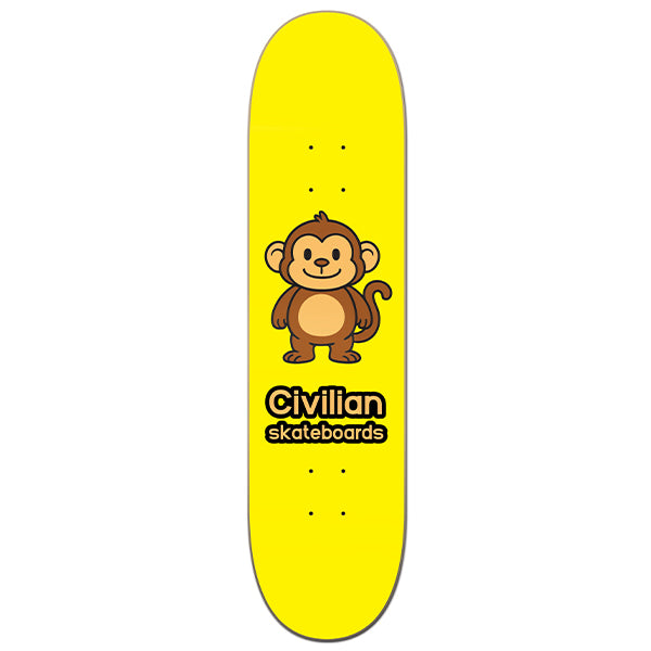 Monkey Skateboard Deck – Civilian Wildlife Series