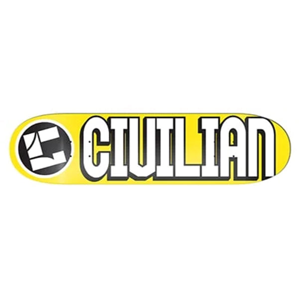 Icon Yellow Skateboard Deck – Civilian