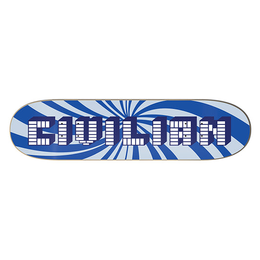 Swirls Blue Skateboard Deck – Civilian Candy Series
