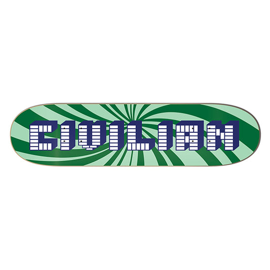 Swirls Green Skateboard Deck – Civilian Candy Series