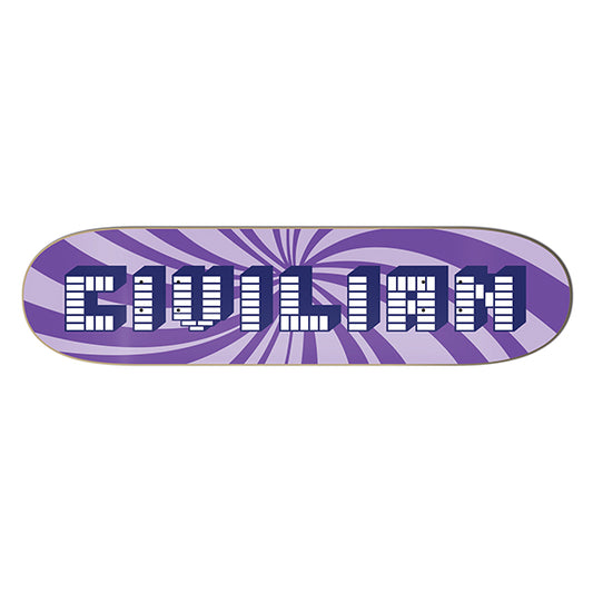 Swirls Purple Skateboard Deck – Civilian Candy Series