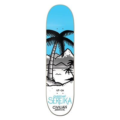 Christian Sereika Palm Tree OG Blue Skateboard Deck – Civilian